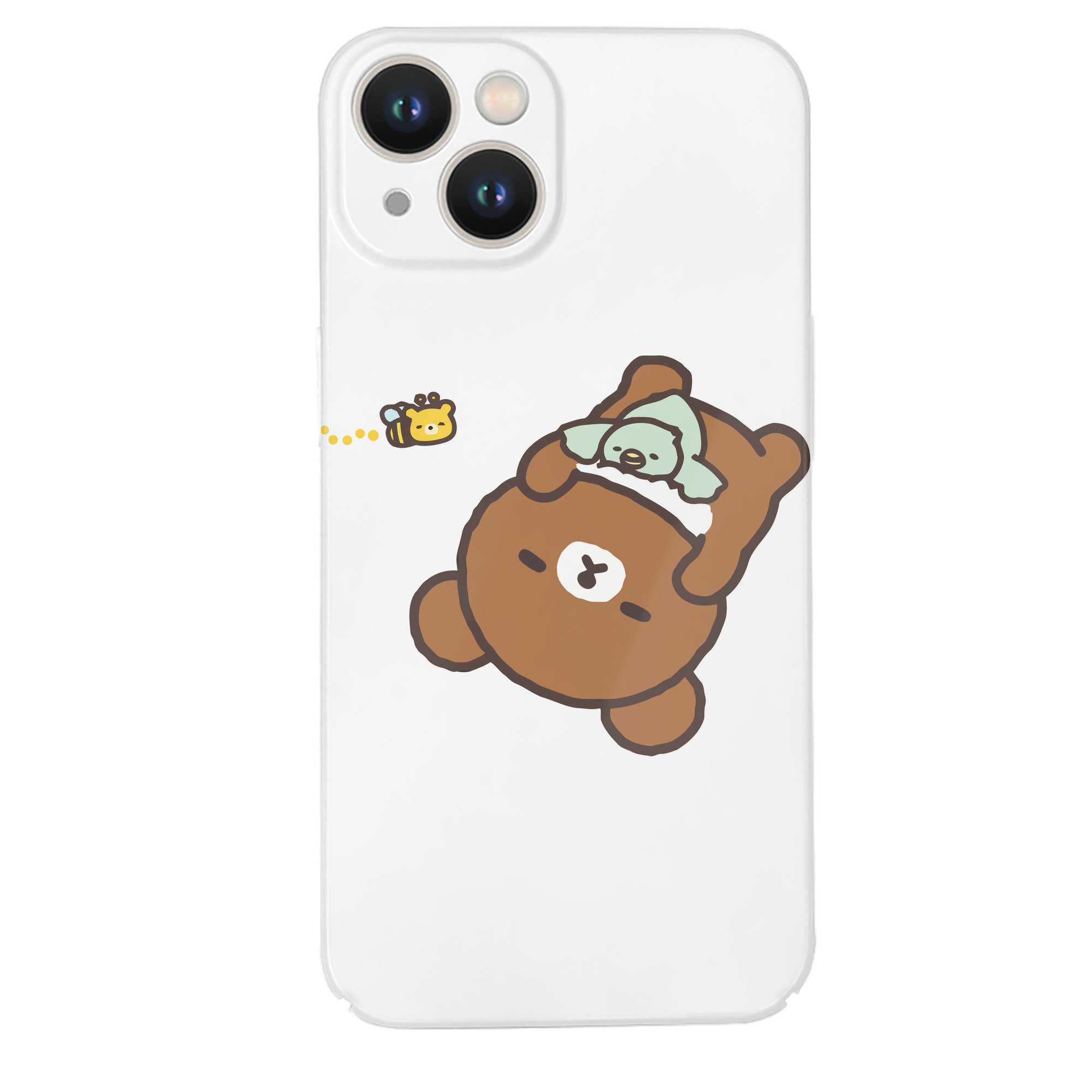 （画像用） リラックマ リラックマ キイロイトリ Rilakkuma Korilakkuma Kiiroitori 【iPhone 14シリーズ対応】ハードケース